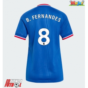 Manchester United Bruno Fernandes #8 Segunda Equipación Mujer 2026-27 Manga Corta